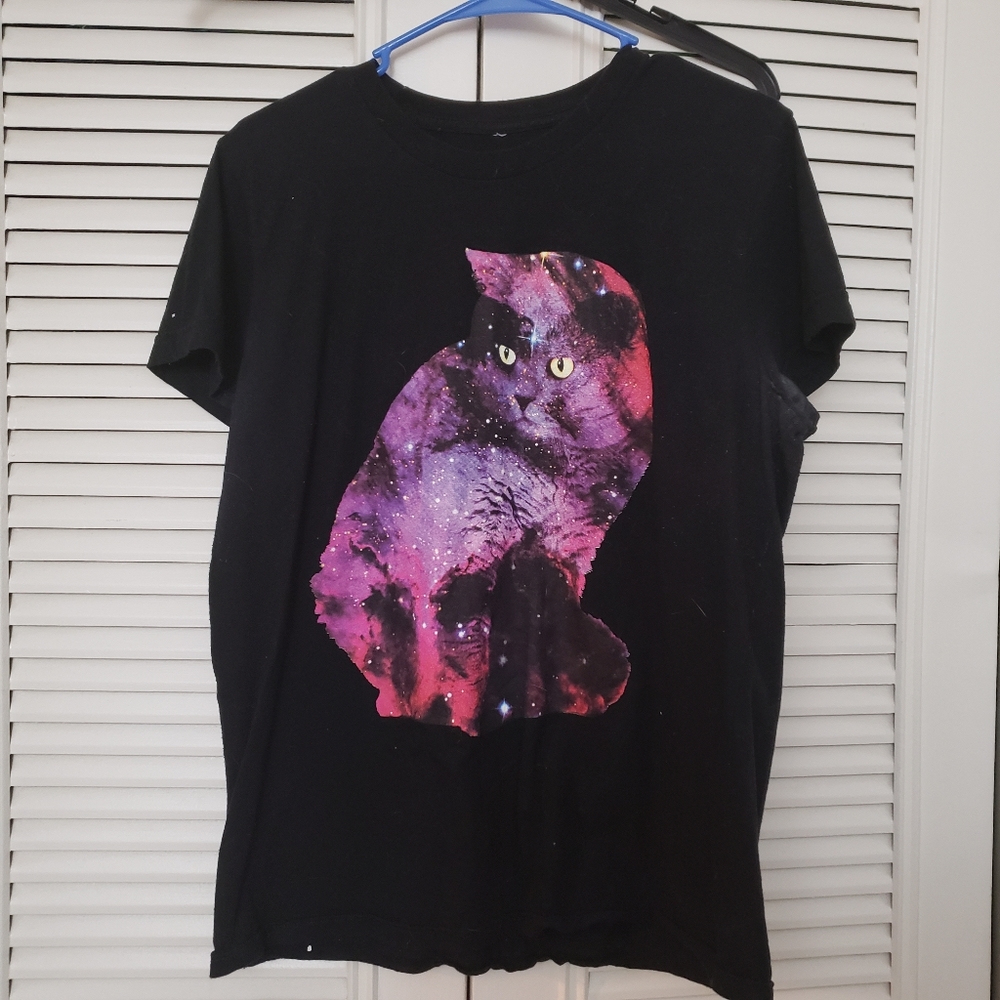 Galaxy cat shirt
